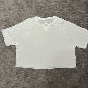 Women's White Activewear Top